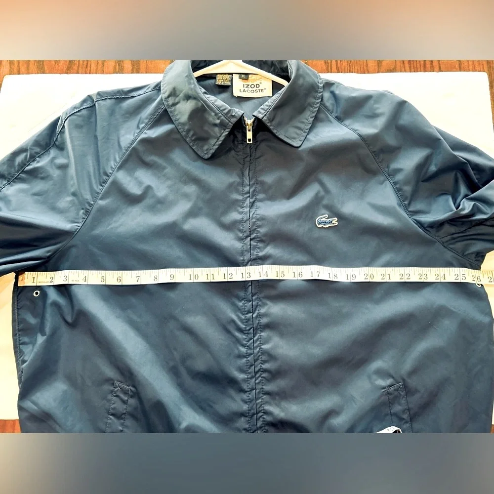 Vintage Izod Men’s XL Navy Windbreaker Unlined
